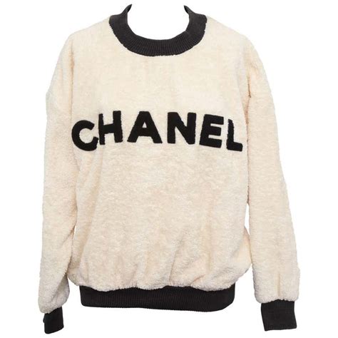 chanel sweatshirt beige|chanel sweatshirts for women.